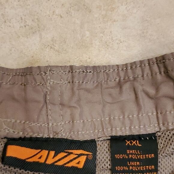 Men's tan Avia cargo swim trunks - Picture 2 of 3